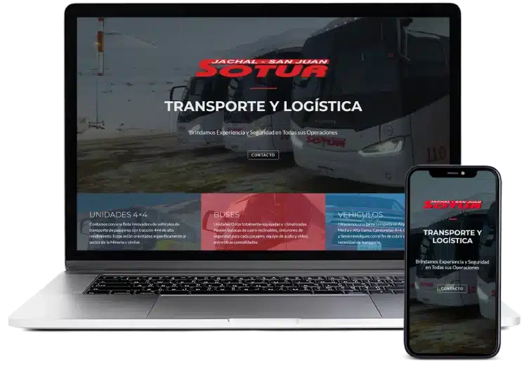 paginas web para empresas de transporte