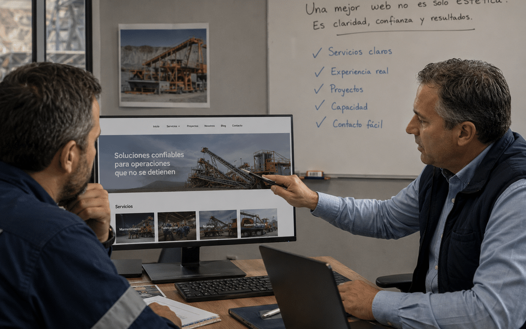 Qué debe tener la página web de un proveedor minero